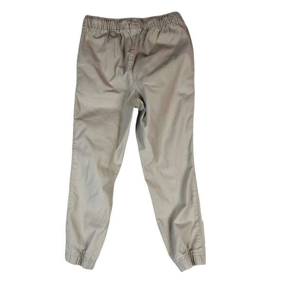 NWT GAP Kids Tan Jogger Pants Size S (6-7) 98% Cotton 2% Spandex Elastic Waist - Picture 2 of 7